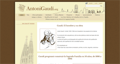 Desktop Screenshot of antonigaudi.org