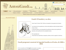 Tablet Screenshot of antonigaudi.org